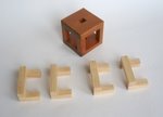 Casse tete  4 piece burr cube  osanori yamamoto