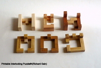 Printable Interlocking Puzzle#4(Richard Gain)