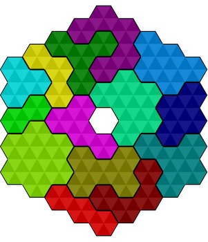 Casse-tête - Snowflake - William Waite - sous forme hexagonale